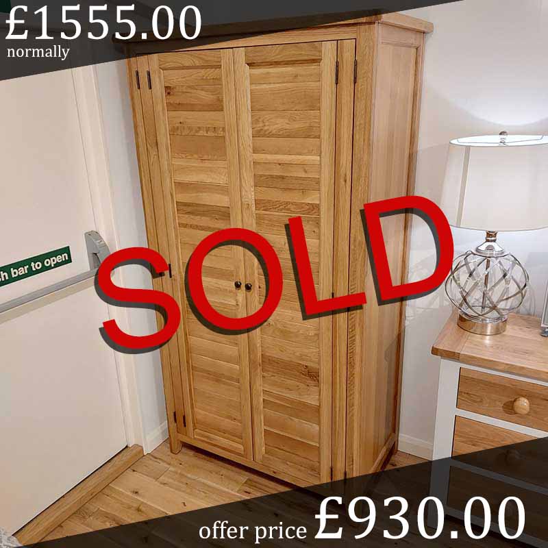 solid oak wardrobe - sale - VP2DW