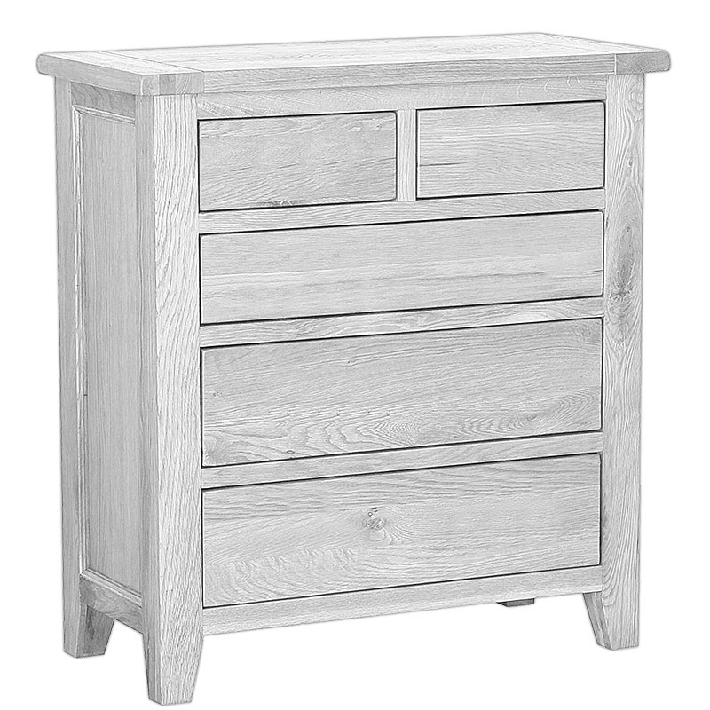 Solid Oak Chest Of Drawers - 269 - V5DC2+3