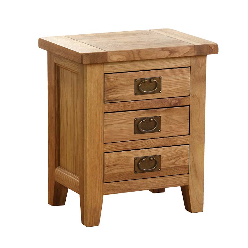 Solid Oak Bedside Table - 137 - V3DBT