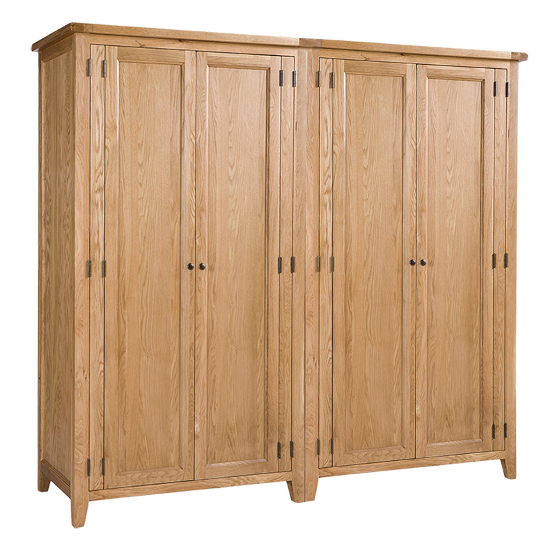 Solid Oak Wardrobe - 514 - VP4DW - Light Oak